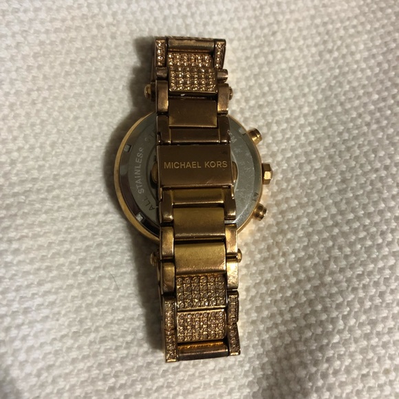 Michael Kors Parker Rose Gold Swarovski Watch - Picture 4 of 4